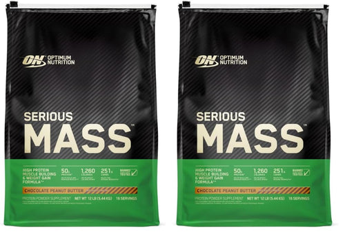 Optimum Nutrition Serious Mass, Weight Gainer Protein Powder, Mass Gainer, Vanilla Flavor, 6 Pound (Packaging May Vary)
