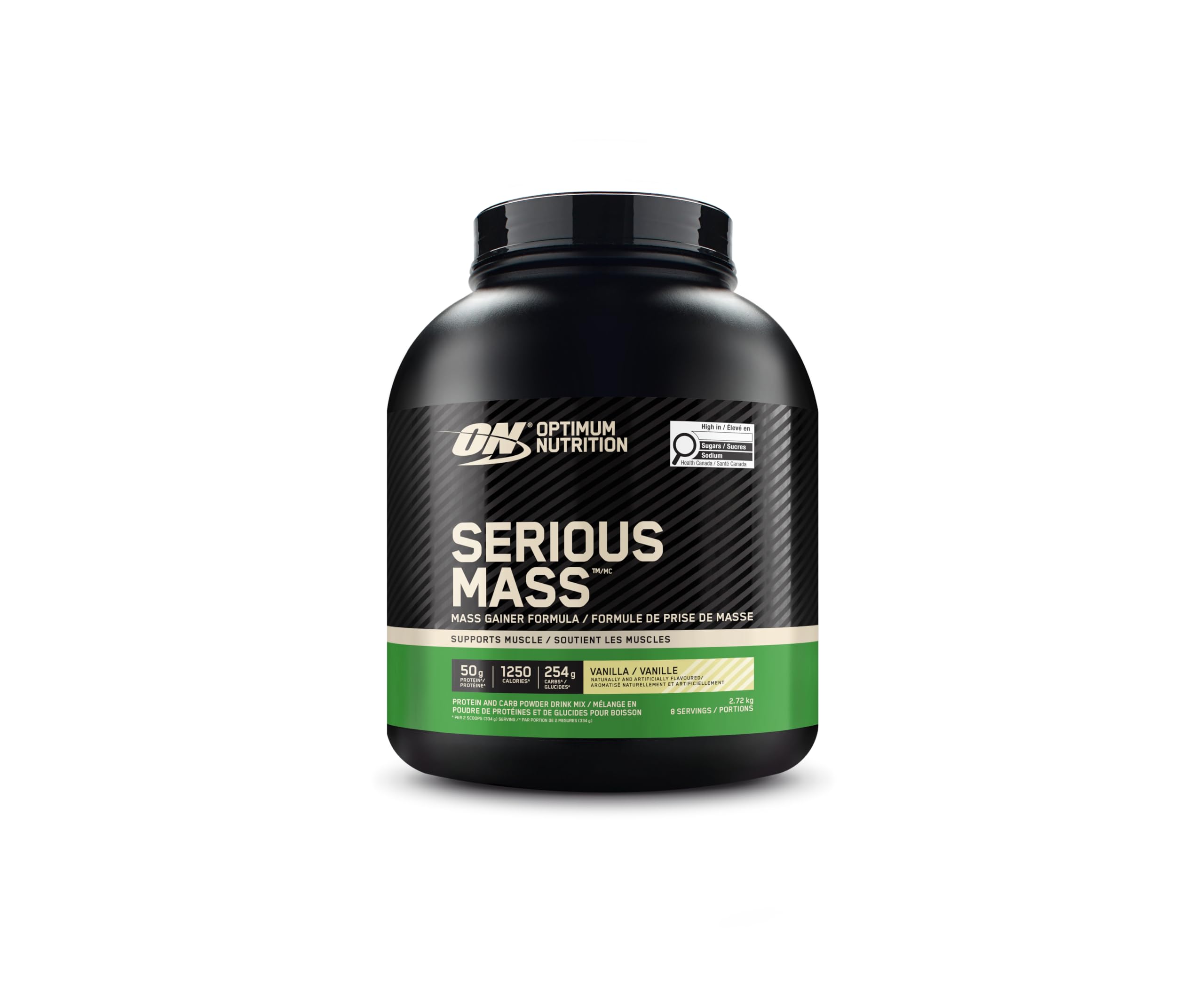 Optimum Nutrition Serious Mass, Weight Gainer Protein Powder, Mass Gainer, Vanilla Flavor, 6 Pound (Packaging May Vary)