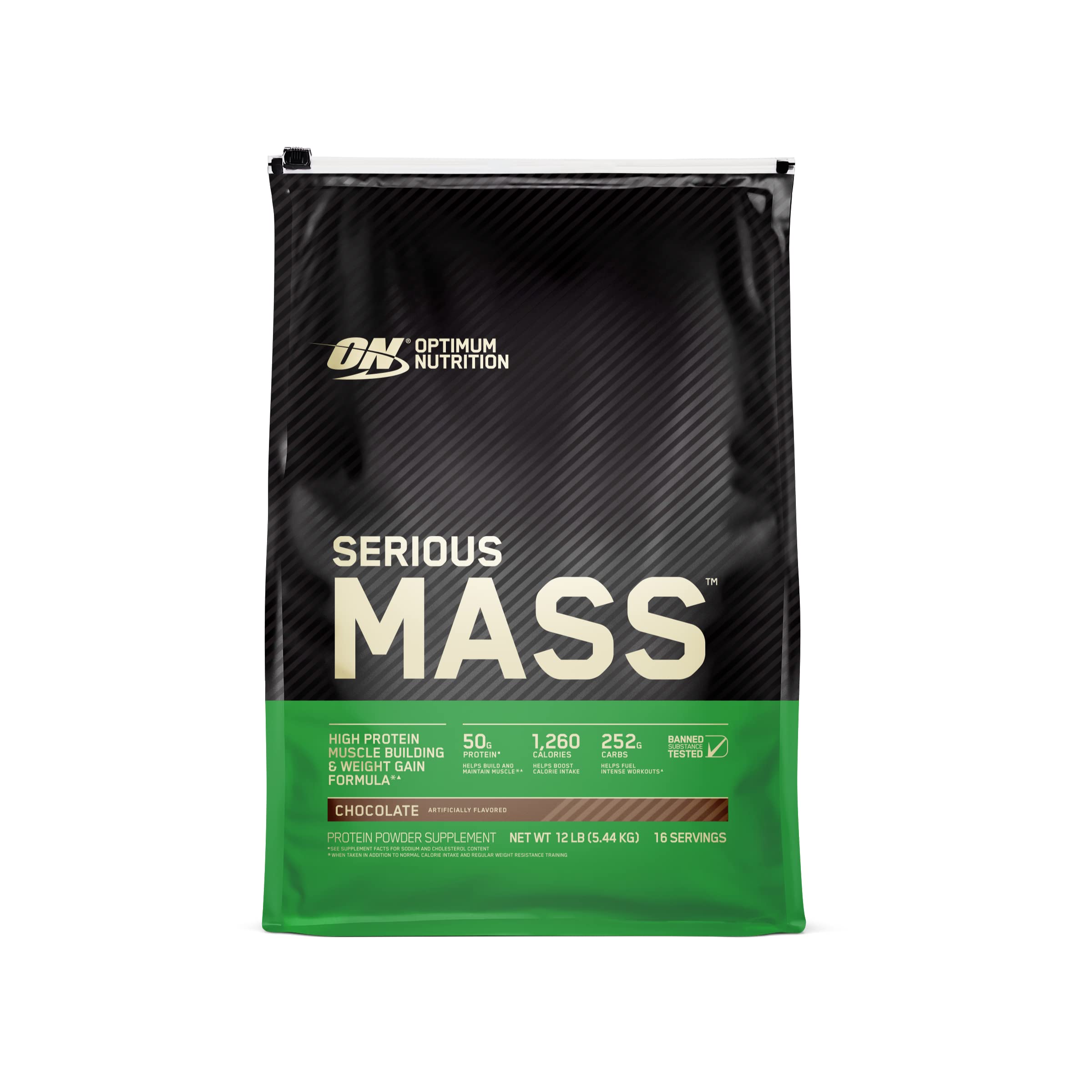 Optimum Nutrition Serious Mass, Weight Gainer Protein Powder, Mass Gainer, Vanilla Flavor, 6 Pound (Packaging May Vary)