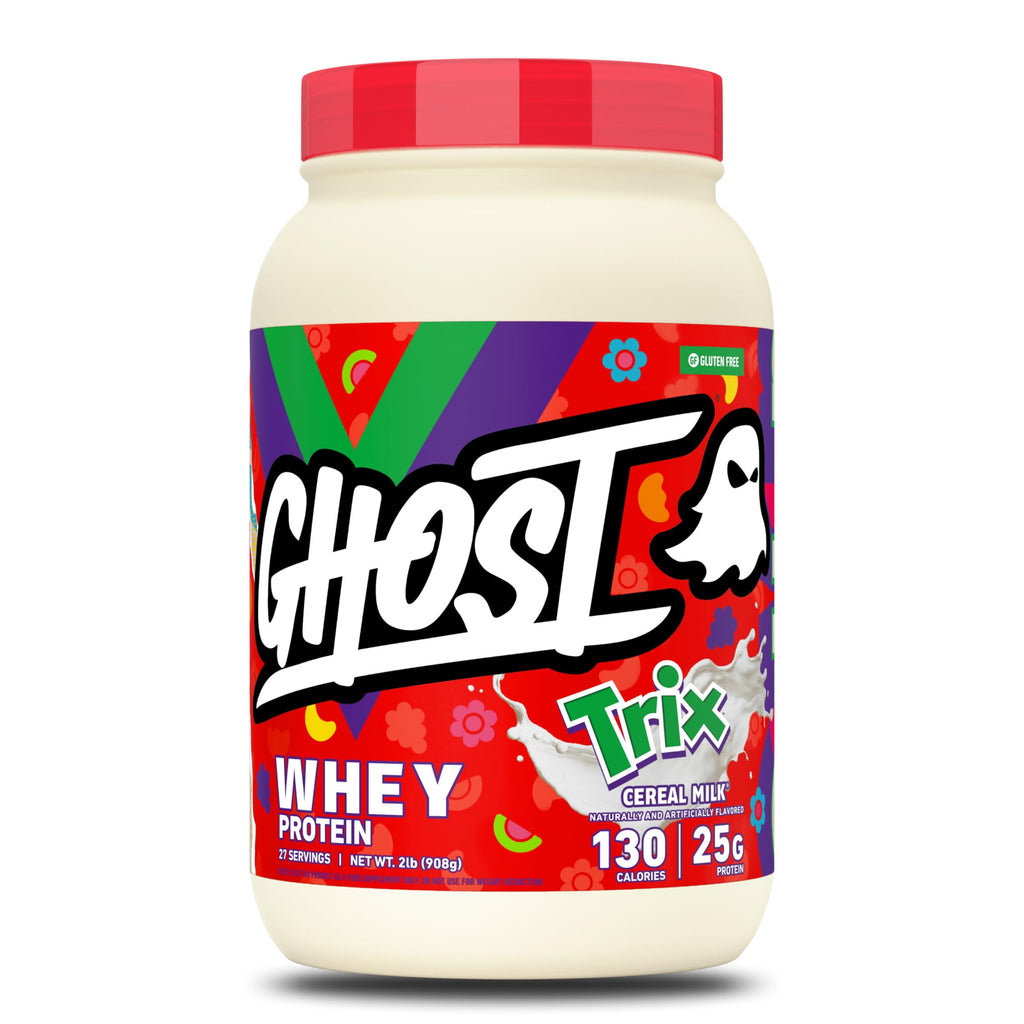 GHOST Whey Protein Powder, Cinnabon - 2LB, 25G Protein Per Serving - Cinnamon Roll Flavor - Whey Protein Isolate, Concentrate & Hydrolyzed Blend - Soy & Gluten Free