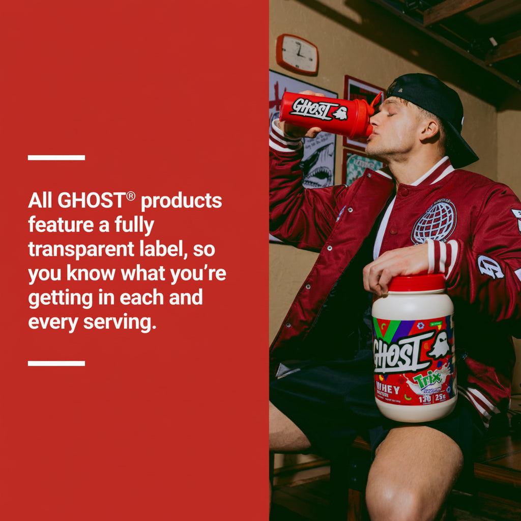 GHOST Whey Protein Powder, Cinnabon - 2LB, 25G Protein Per Serving - Cinnamon Roll Flavor - Whey Protein Isolate, Concentrate & Hydrolyzed Blend - Soy & Gluten Free