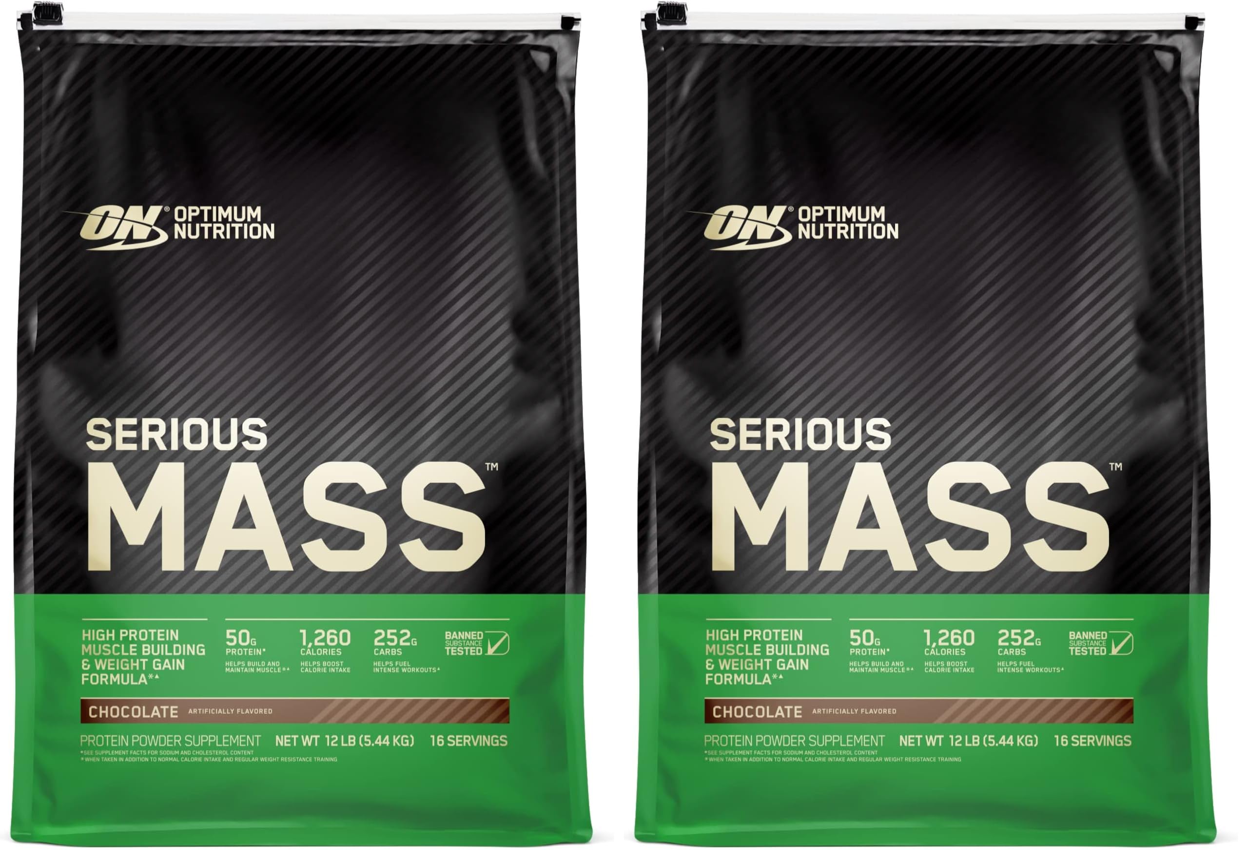 Optimum Nutrition Serious Mass, Weight Gainer Protein Powder, Mass Gainer, Vanilla Flavor, 6 Pound (Packaging May Vary)