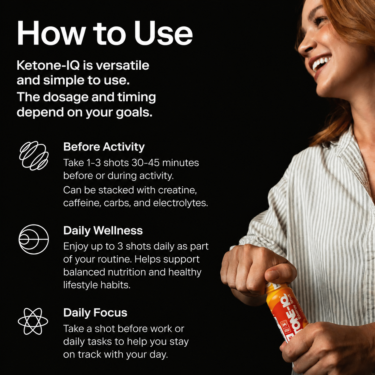 Ketone-IQ Caffeine-Free Ketone Supplement Shots – 10g Ketones per Serving, Raspberry Lemonade, 12 Pack